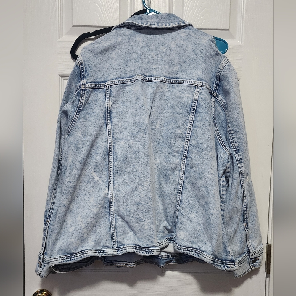 Lane Bryant Light Blue Jean Jacket - Picture 2 of 3